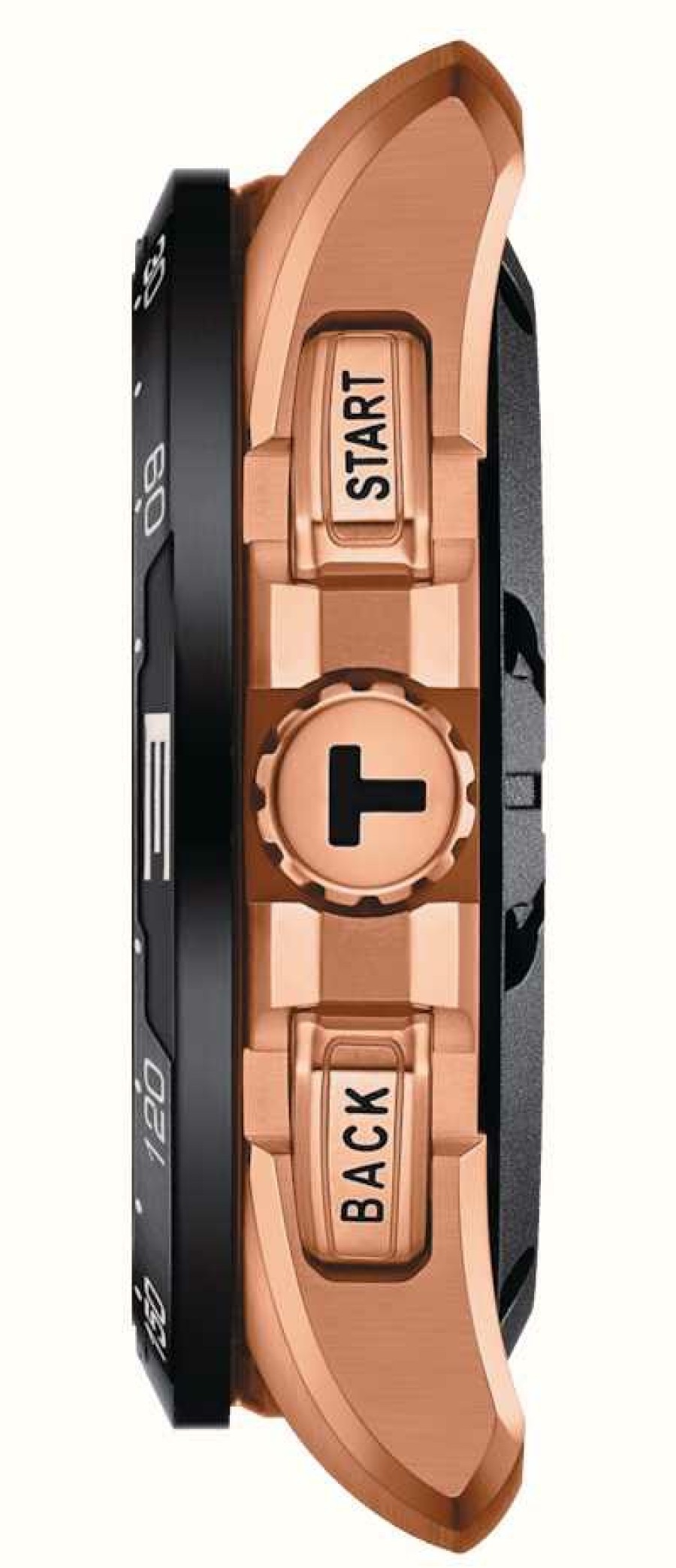 Men'S Tissot | Tissot T-Touch Connect Solar Pvd Titanium (47.5Mm) Black Dial / Black Synthetic Strap