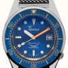 Men'S Squale | Squale 1521 Ocean Mesh (42Mm) Blue Sunray Dial / Stainless Steel Mesh