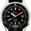 Men'S Squale | Squale 1521 Classic (42Mm) Black Dial / Black Tropic Strap