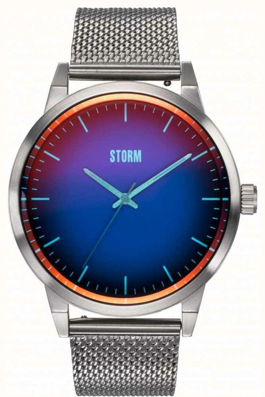 Men'S STORM | Storm Styro Lazer Blue | Steel Mesh Bracelet