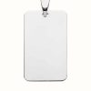 Jewelry James Moore | James Moore Th Silver Rectangle Disc Pendant