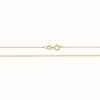 Jewelry James Moore | James Moore Th 9Ct Yellow Gold Extra Fine Curb Chain