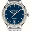 Men'S Hamilton | Hamilton American Classic Intra-Matic Automatic (40Mm) Blue Dial / Stainless Steel Mesh Bracelet