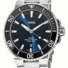 Men'S ORIS | Oris Aquis Date Automatic (41.5Mm) Blue Dial / Stainless Steel Bracelet