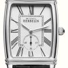 Men'S Herbelin | Herbelin Men'S | Art Deco | Silver Dial | Black Leather Dial 10638/08