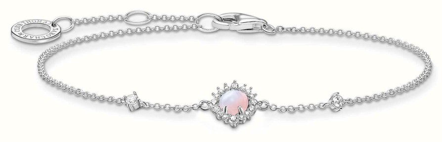 Jewelry Thomas Sabo Jewellery | Thomas Sabo Vintage Shimmering Pink Opal Effect Bracelet