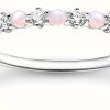 Jewelry Thomas Sabo Jewellery | Thomas Sabo Sterling Silver Ring | Pink Stones | Size 56 (Uk O 1/2)