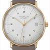 Women'S Junghans | Junghans Max Bill | Kleine | Automatic | Grey Leather Strap