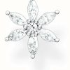 Jewelry Thomas Sabo Jewellery | Thomas Sabo Sterling Silver Single Flower Stud Earring