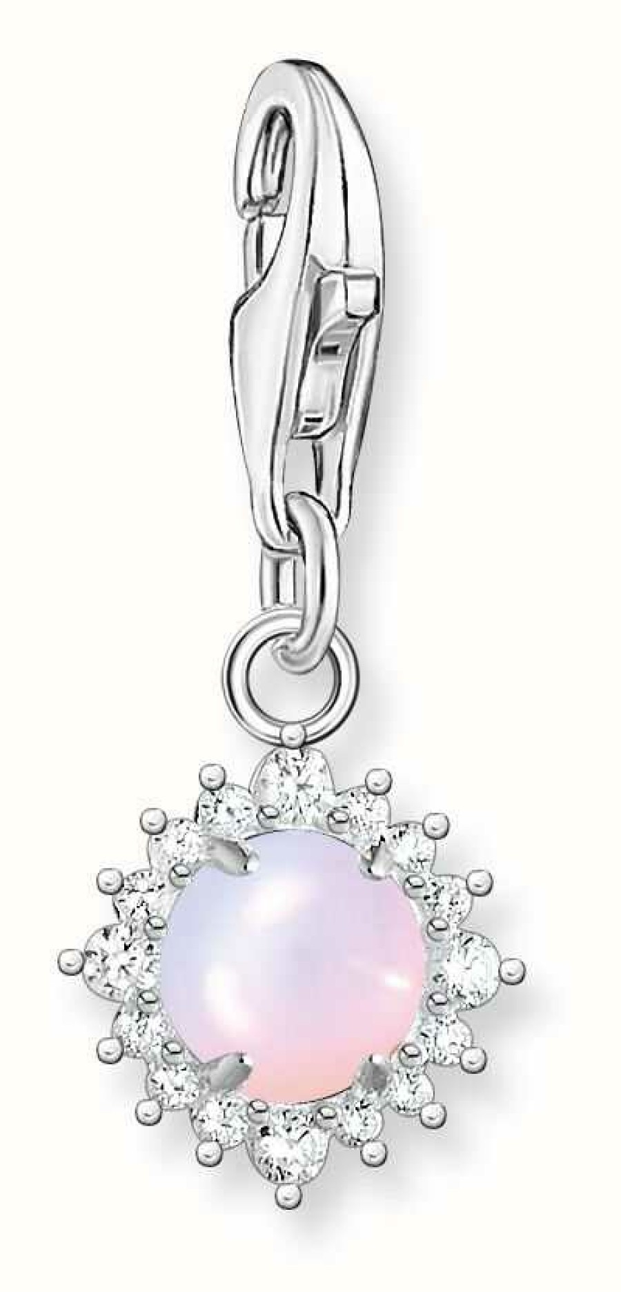 Jewelry Thomas Sabo Jewellery | Thomas Sabo Sterling Silver Shimmering Opal Effect Charm Pendant