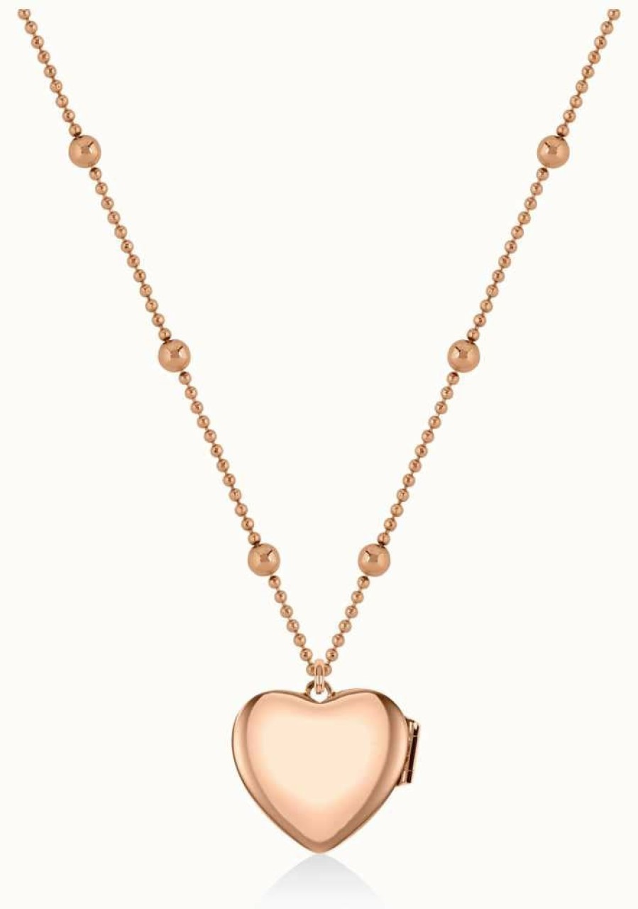 Jewelry Radley Jewellery | Radley Jewellery Love Letters | Rose Gold Toned Plated Heart Locket Necklace