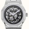 Men'S Rotary | Rotary Men'S | Regent | Automatic | Black Skeleton Dial | Stainless Steel Bracelet