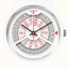 Men'S Swatch | Swatch N-Igma White | White Silicone Strap | Grey/White Dial