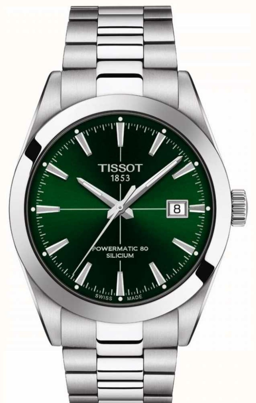 Men'S Tissot | Tissot | Gentlemen Automatic | Powermatic 80 | Stainless Steel Bracelet | Green Dial