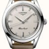 Men'S LONGINES | Longines | Heritage | Silver Arrow | Brown Leather Strap