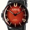 Men'S U-Boat | U-Boat Darkmoon 44Mm Cardinal Red Ipb/ Rubber Strap