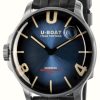 Men'S U-Boat | U-Boat Darkmoon 44Mm Imperial Blue Ss/ Rubber Strap