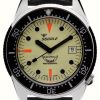 Men'S Squale | Squale 1521 Full Luminous (42Mm) Superluminova Dial / Black Homage Tropic Rubber