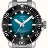 Men'S Tissot | Tissot | Seastar 2000 Pro | Powermatic 80 | Turquoise Dial | Steel Bracelet