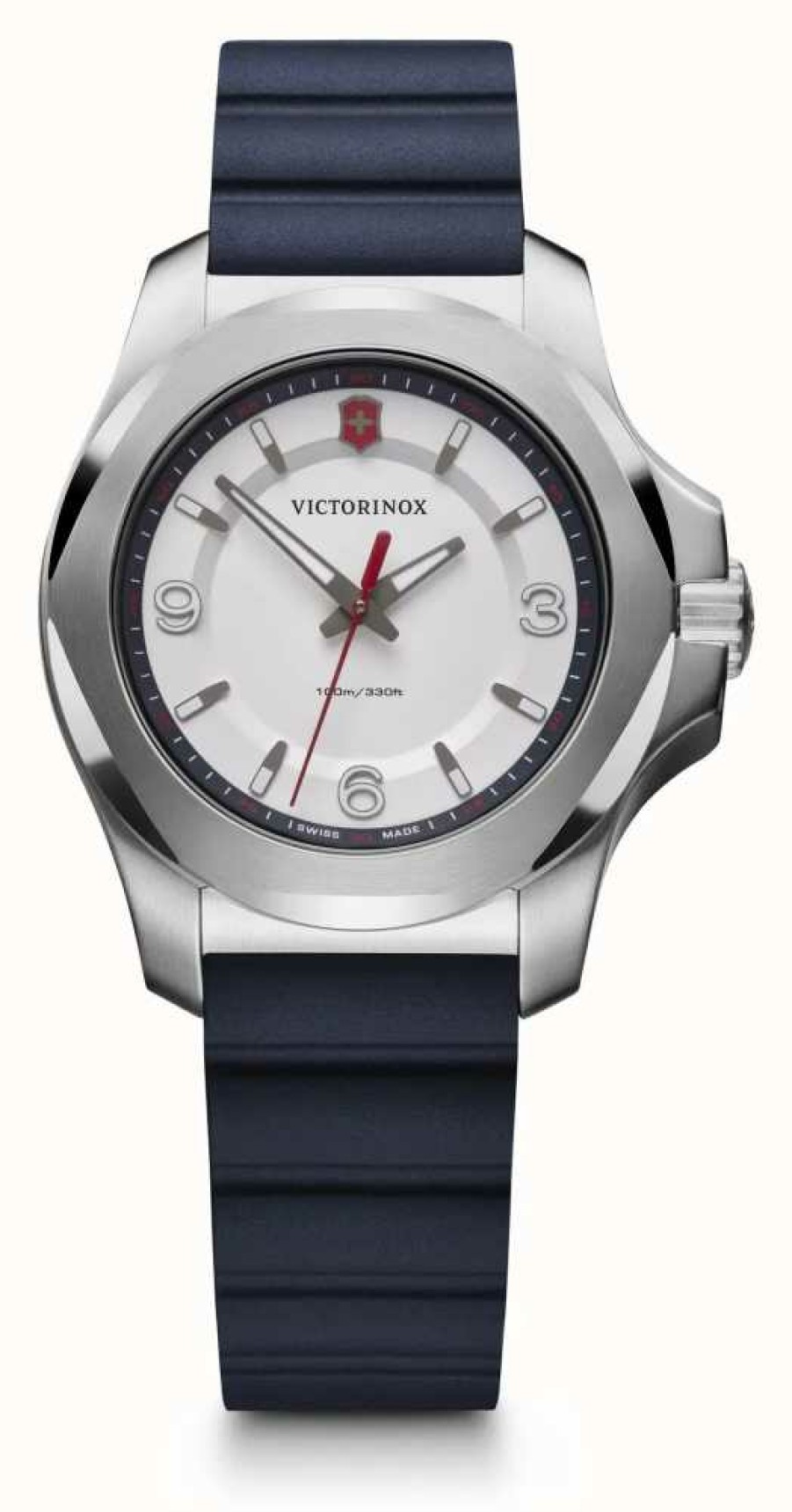 Men'S Victorinox | Victorinox | I.N.O.X. V | Unisex | Blue Silicone Strap | White Dial