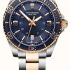 Men'S Victorinox | Victorinox Maverick Two-Tone Blue And Rose-Gold