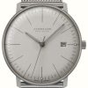 Men'S Junghans | Junghans Max Bill Mega Solar Sapphire Glass | Titanium Strap