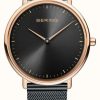 Women'S Bering | Bering Women'S Classic Black Mesh Watch