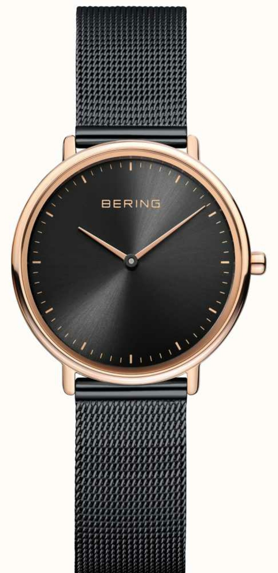 Women'S Bering | Bering Women'S Classic Black Mesh Watch