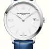 Men'S Baume & Mercier | Baume & Mercier Men'S Classima Blue Leather Strap