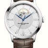 Men'S Baume & Mercier | Baume & Mercier Classima Brown Leather Silver Dial Automatic