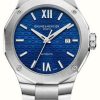 Men'S Baume & Mercier | Baume & Mercier Men'S Riviera Blue Dial Stainless Steel Bracelet