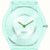 Men'S Swatch | Swatch Sweet Mint | Skin Classic | Silicone Strap