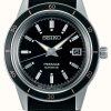 Men'S Seiko | Seiko Presage Style 60S Black Nylon Strap