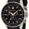 Men'S Maserati | Maserati Sfida Men'S Silicone Strap Watch