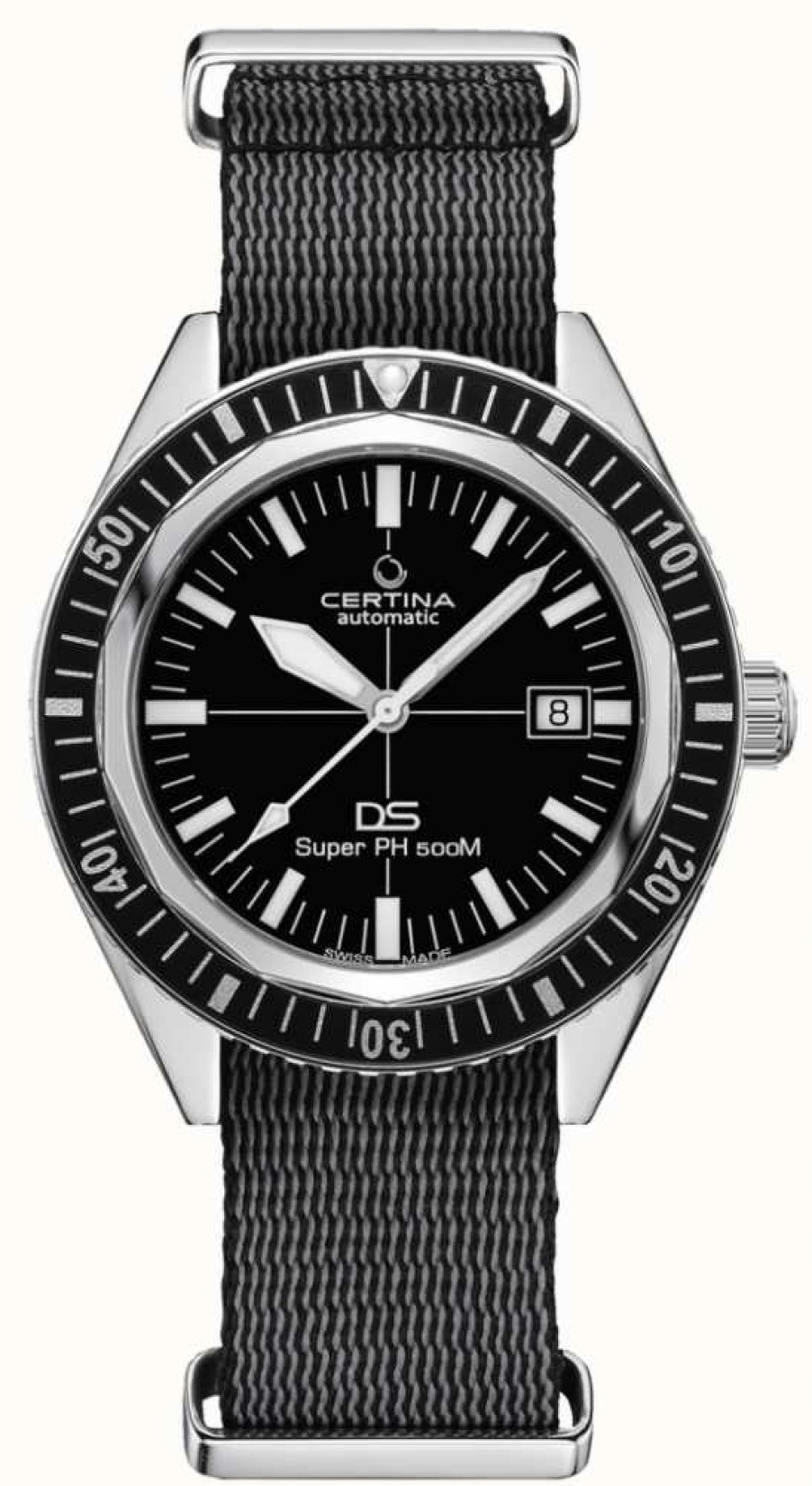 Men'S Certina | Certina Ds Super Ph500M Diver Nato Strap