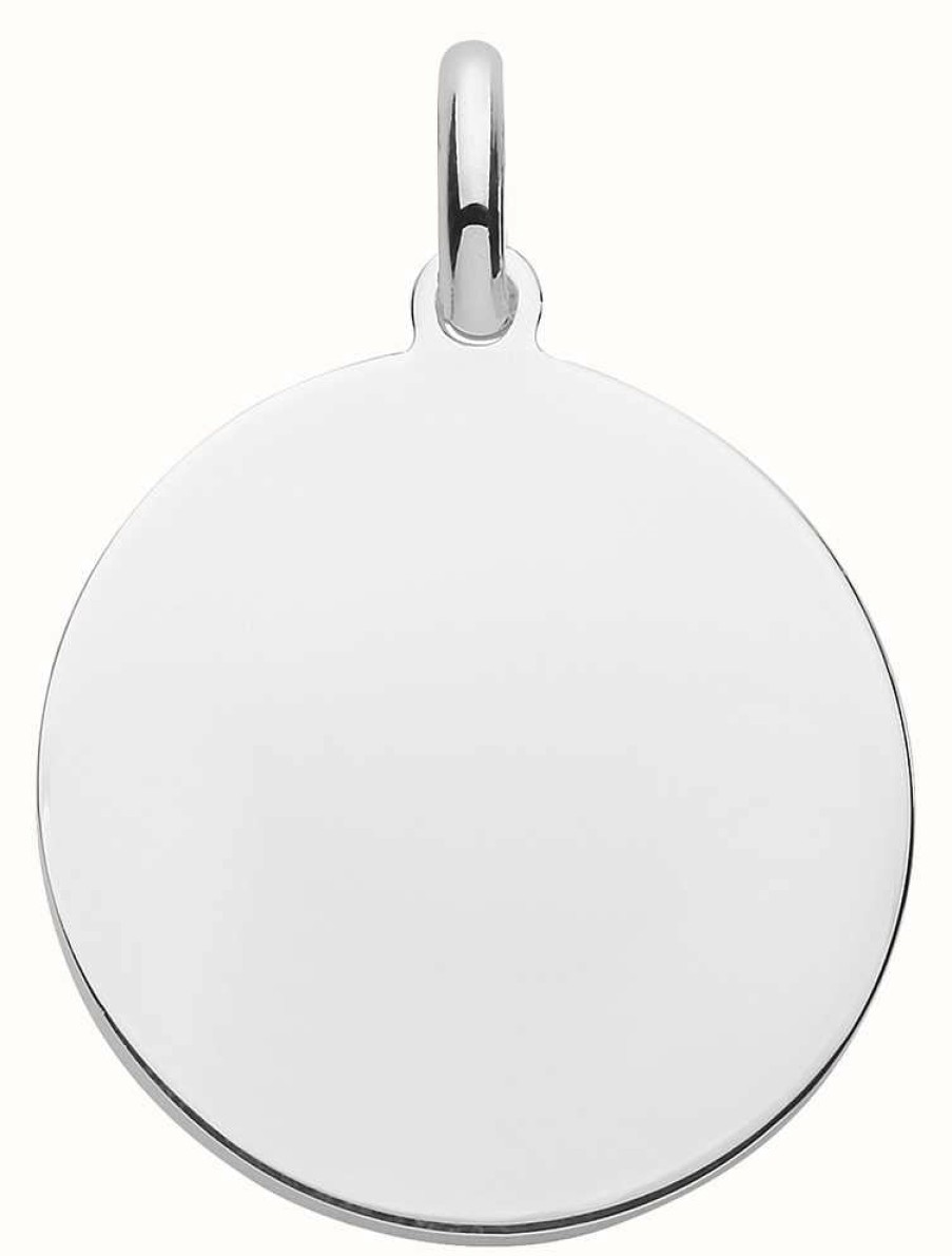 Jewelry James Moore | James Moore Th Silver 20Mm Flat Round Coin Disc Pendant Only