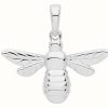 Jewelry James Moore | James Moore Th Silver Rhodium Plated Bee Pendant