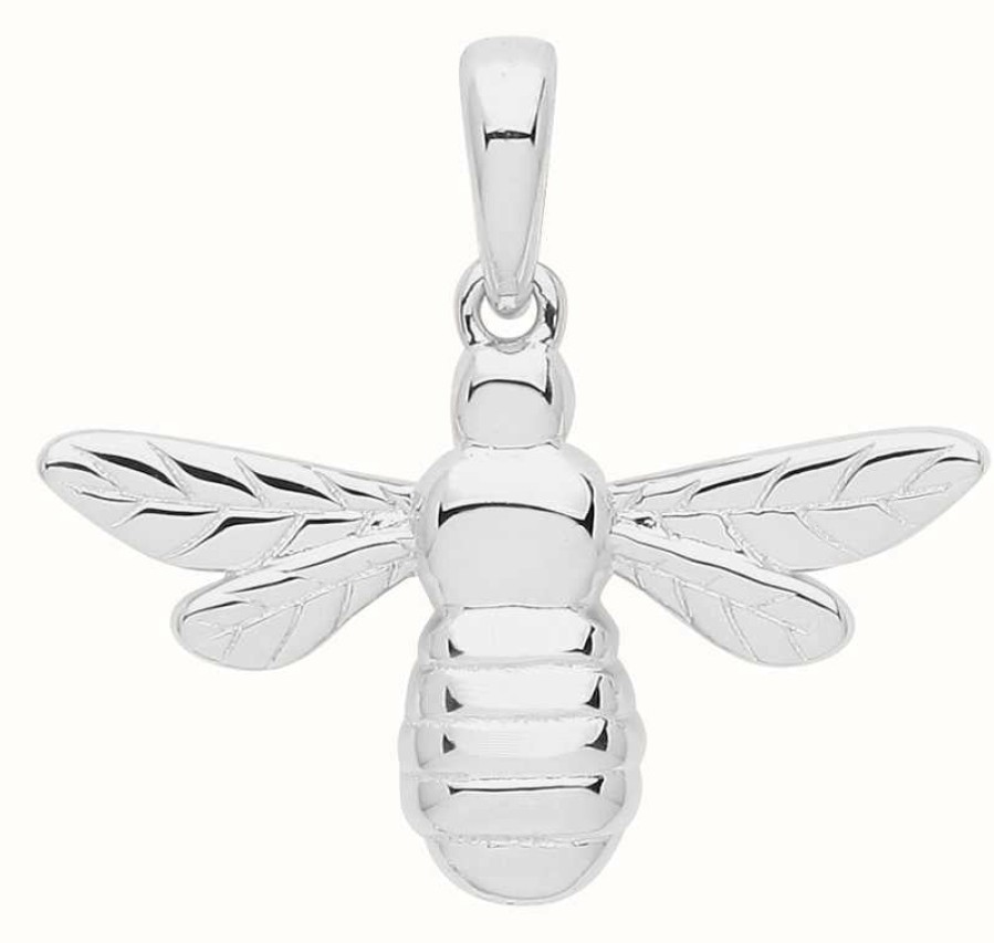 Jewelry James Moore | James Moore Th Silver Rhodium Plated Bee Pendant