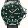 Men'S Ball Watch Company | Ball Watch Company Engineer Hydrocarbon Original (43Mm) Green Dial Rubber Strap