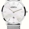 Women'S Herbelin | Herbelin City (30.5Mm) Mother Of Pearl Dial / Stainless Steel Mesh