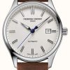 Men'S Frederique Constant | Frederique Constant Classic Index Automatic 40 Mm Brown Leather