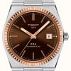 Men'S Tissot | Tissot Prx 40Mm Automatic Stainless Steel With 18K Rose Gold Bezel