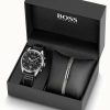 Men'S BOSS | Boss Men'S Pioneer Chronograph Watch And Bracelet Set