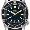 Men'S Squale | Squale 1521 Militaire (42Mm) Black Dial / Black Homage Tropic Rubber