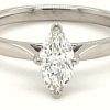 Jewelry James Moore | Gemex Platinum 0.42Ct D Si1 Marquise Single Stone