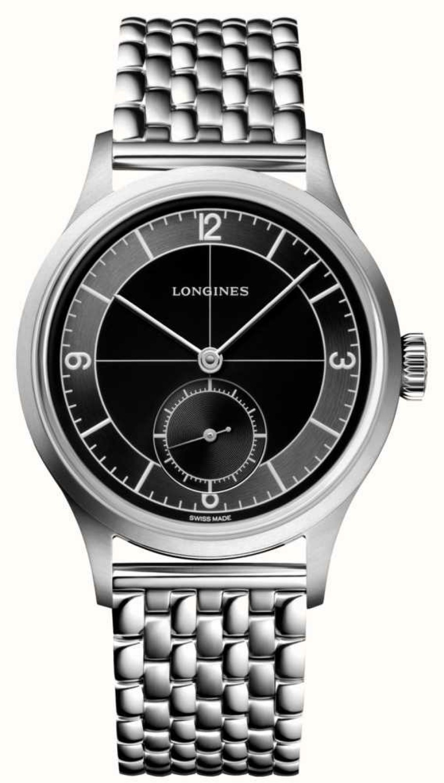 Men'S LONGINES | Longines Heritage Classic Sector Dial Stainless Steel