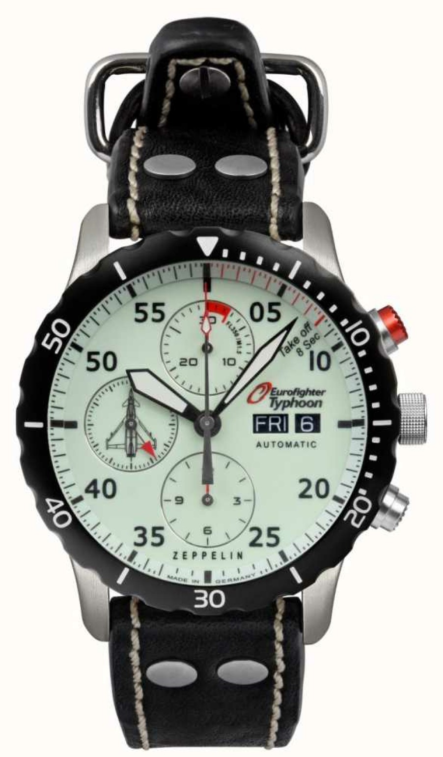 Men'S Zeppelin | Zeppelin Eurofighter Valjoux Chrono Chronograph Eta 7750 43Mm