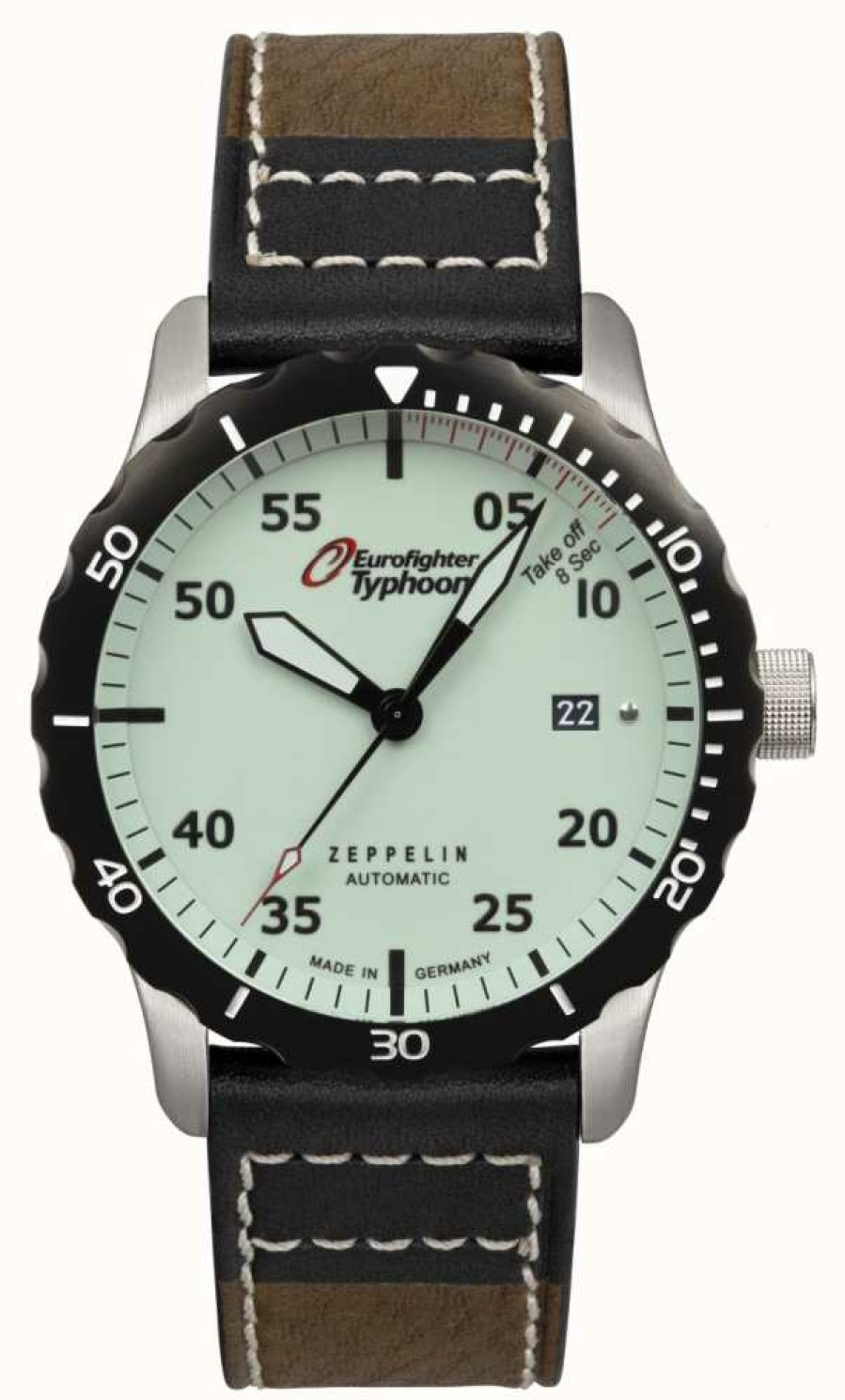 Men'S Zeppelin | Zeppelin Eurofighter Automatic Miyota 9015 43Mm