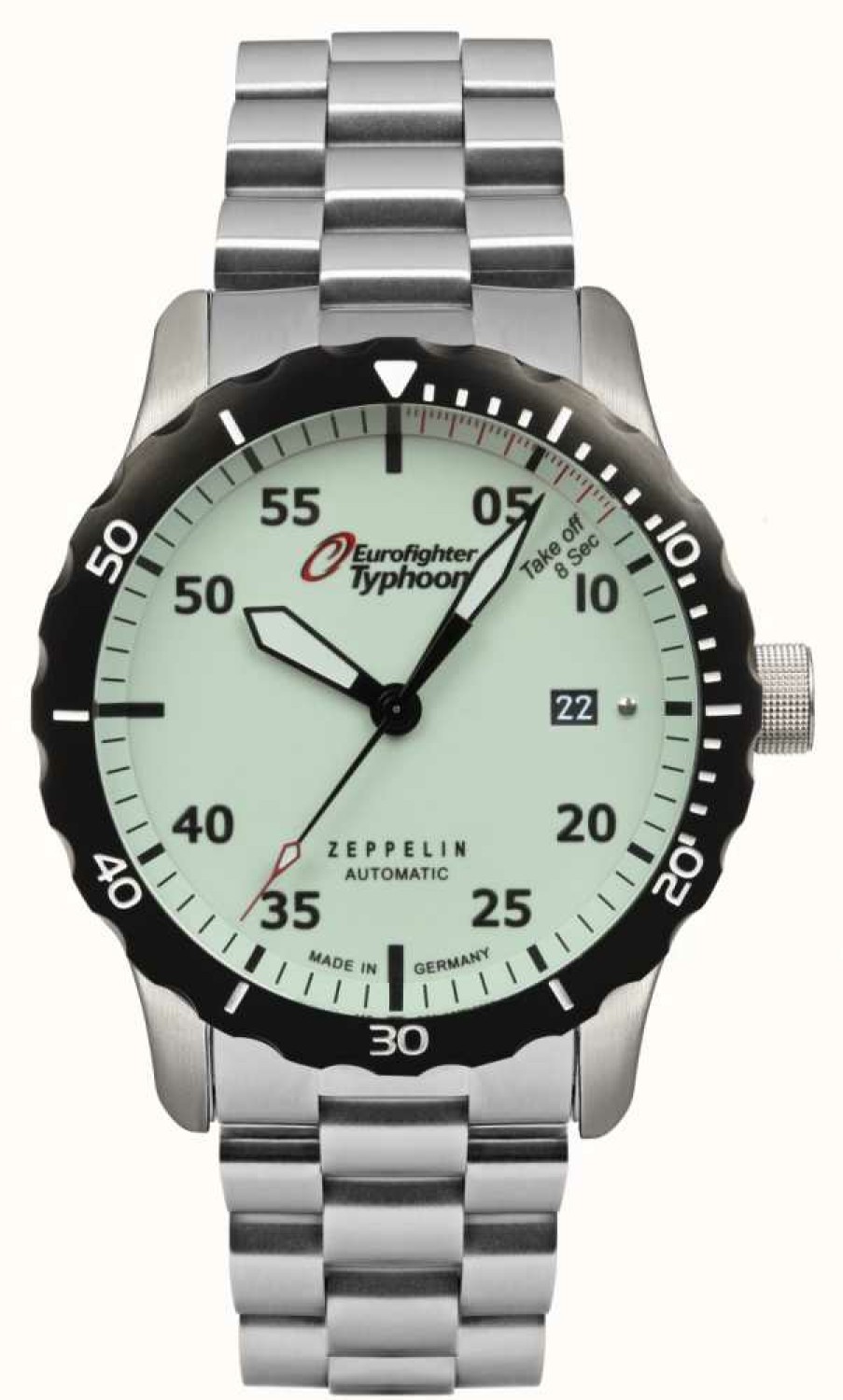 Men'S Zeppelin | Zeppelin Eurofighter Automatic Miyota 9015 43Mm