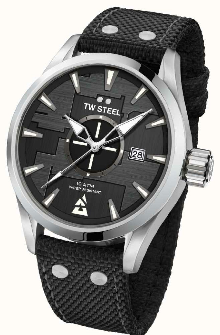 Men'S TW Steel | Tw Steel Cs:Go Blast Special Edition (45Mm) Dark Grey Dial / Black Canvas Strap